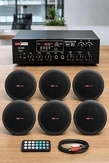 Lastvoice Black Small 6, Tavan Hoparlör Anfi Ses Sistemi Paketi (1 Anfi + 6 Hoparlör) ürün görseli 1