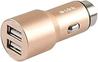S-Link Sw-C7 5V 3.1A Çift Usb Gold Araç Şarj ürün görseli 1