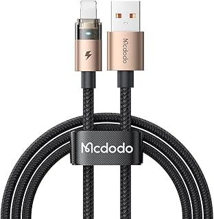 Mcdodo Ca-6911 3A Işıklı Usb Iphone Şarj Data Kablosu 1.2M Siyah ürün görseli 1