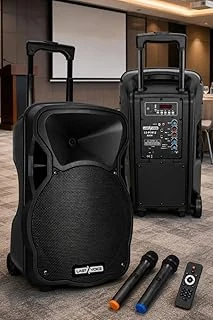 Lastvoice Ls-P1912Ee 12 İnç 800 Watt Portatif Taşınabilir Mikrofonlu Seyyar Ses Sistemi ürün görseli 1