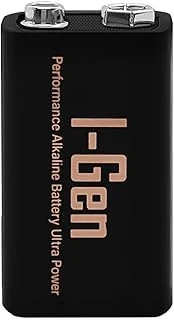 I-Gen Batteries 6Lr61 Alkalin 9 Volt Pil 9V Kare Pil (1, 9 Volt Tekli) ürün görseli 1