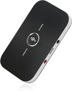 Coverzone Bluetooth 5.0 2-In-1 Ses Verici Alıcı Adaptör – Tv Pc Araç Hoparlör Için Wireless Audio Transmitter Receiver, Aux Destekli Tx Rx Kablosuz Müzik Çevirici | Zr1137 ürün görseli 1