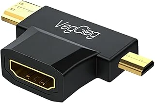Veggieg Mini Hdmi/Micro Hdmi Erkek To Hdmi Dişi Dönüştürücü Adaptör ürün görseli 1