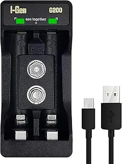 I-Gen Batteries G200 2'Li Pil Şarj Aleti Type-C Girişli, Aa/Aaa / 9V Akıllı Hızlı Pil Şarj ürün görseli 1
