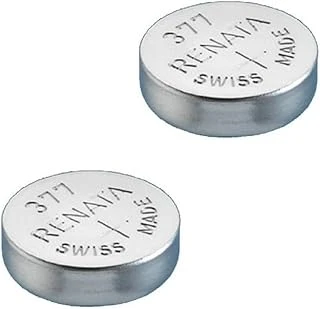 Renata 2 X Pil ( Sr626Sw Uhrenbatterien 377, Gümüş Renkli, 1,55 V, İsviçre'De Üretilmiştir) ürün görseli 1