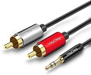 Veggieg 3.5Mm Aux To 2 Rca Ses Kablosu 1.5 Metre ürün görseli 1