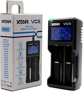 Xtar Ladegerxe4T: 2 Schxe4Chte, Usb Girişi, Renkli Ekran, 18350-18700 14500 16340 17500 Li-Ion Batarya Şarjı ürün görseli 1