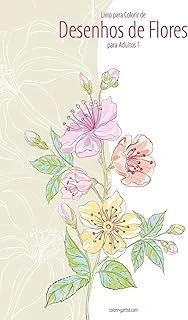 Livro Colorir De Desenhos De Flores Adultos 1 ürün görseli 1