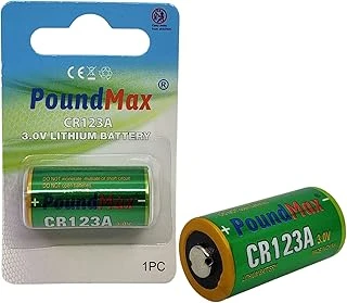 Poundmax Cr123A 3 V Dl123A / El123A / Cr123A / Cr17345 Cr123 Lityum-İyon Fotoğraf Pili ürün görseli 1
