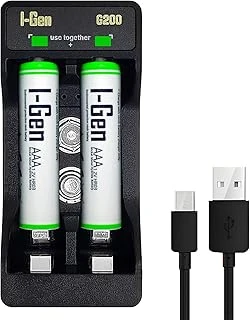I-Gen Batteries G265 2’Li Aa/Aaa/9V Pil Şarj Aleti + 2 Adet Aaa 650 Mah 1.2 V Ni-Mh Şarjlı İnce Kalem Pil Seti ürün görseli 1