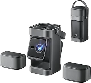 Soundcore Nebula P1 Taşınabilir Projeksiyon Cihazı, Çıkarılabilir Hoparlörler,1080P, 20W Gerçek 2.0 Surround Ses, Dolby Audio, Dahili Gimbal, Otomatik Ayarlama, 180" Ekran, Siyah - D2431 ürün görseli 1