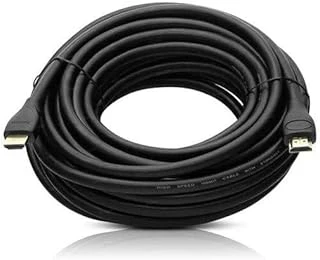 Fully G-507Ds Plastik Düz Siyah 10 Metre Gold Poşetli Hdmi Kablo ürün görseli 1