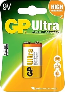 Gp Batteries Gp1604Au Alkalin 6Lf22/522/9V Pil, 9 Volt, Tekli Kart ürün görseli 1