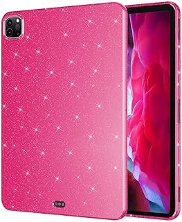 Zore Ipad 11 2018 Simli Parlak Görünümlü Tablet Kılıf Pembe Koyu ürün görseli 1