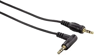 3.5Mm - 3.5Mm, Stereo Siyah Altın Uç Açılı 0.75M ürün görseli 1