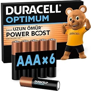 Optimum Aaa İnce Kalem Pil (6’Lı Paket) - Alkalin Pil 1,5V - Pil Saklama Paketi - Lr03 Mx2400 ürün görseli 1