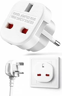 Kyrotech İngiltere’Den Ab’Ye Seyahat Adaptörü, Uk G Tip 3 Pin’Den Avrupa E/F Tipi 2 Pin Priz Dönüştürücü, Güvenlik Kilitli, 240V 10A, 16A, Fransa, Almanya, Hollanda, Polonya, İsveç Uyumlu ürün görseli 1