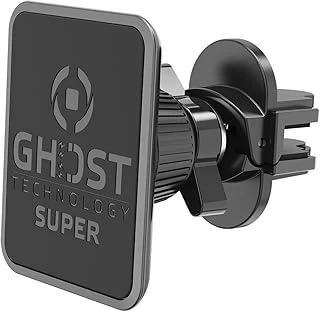 Celly Ghost Superpls Araç Telefon Turucu Siyah, 6 Güçlü Mıknatıs, Akıllı Telefonunuzun Cihaz Üzerinde İyi Tutuşunu Sağlar,2 Adet Metal Plaka Dahildir, 6 Mm Derinliği Şık Tasarım ürün görseli 1