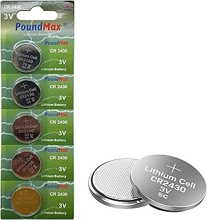 5 Adet 2430 Cr2430 Dl2430 3V Poundmax Lityum Düğme Pil, Uzun Raf Ömrü, Küçük Elektronik Cihazlar Için Uzaktan Kumandalar, Teraziler, Akıllı Ev Cihazları, Ölçüm Cihazları Hesap Makineleri ürün görseli 1