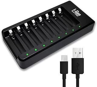 I-Gen G800 8'Li Pil Şarj Aleti Aa/Aaa Kalem Pil Uyumlu Type-C Giriş Akıllı Hızlı Şarj ürün görseli 1