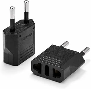 Kyrotech Amerikan Fiş Çevirici, Tip C Priz Dönüştürücü, Seyahat Adaptörü, Abd İngiliz Fişini Avrupa/Türkiye 220V Prizine Çevirici, 6A 1600W Maks Güç, A Kalite Sıkı Geçme ürün görseli 1
