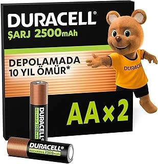 Şarj Edilebilir Aa Kalem Pil (2'Li Paket), 2500 Mah Nimh, Önceden Sarj Edilmiş, Şarj Edilebilir Pilimiz ürün görseli 1