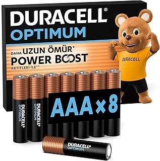 Optimum Aaa İnce Kalem Pil (8’Li Paket) - Alkalin Pil 1,5V - Pil Saklama Paketi - Lr03 Mx2400 ürün görseli 1