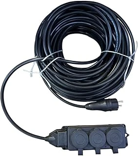 3 Lü Kauçuk Seyyar Uzatma Kablosu 20 Metre 3X2.5 Mm ürün görseli 1