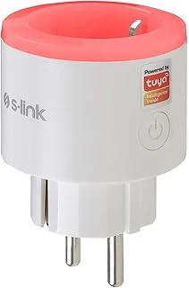 S-Link Swapp Sl-03 16A Akım Korumalı Akıllı Priz Rgb Işıklı 2.4 G Wifi Tuya Destekli ürün görseli 1
