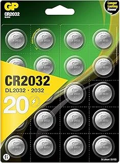 Cr2032 3V Lithium Knopfzellen, 20 Stück Li-Mn Knopfbatterien Cr 2032 - 3 Volt Im 20-Er Pack, Batterien Einzeln Entnehmbar (Gp Batteries Markenprodukt) ürün görseli 1
