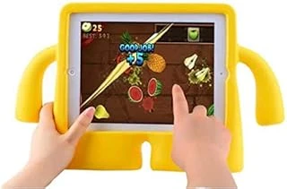 Galaxy Tab A 10.1 T580 T583 T585 Ile Uyumlu Kılıf Çocuklara Özel Silikon Case Sarı ürün görseli 1