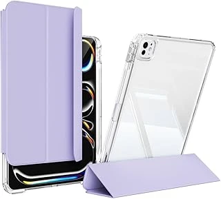 Zore ​​Apple Ile Uyumlu Ipad 13 2024 Kılıf Magnetik Ayrılabilen Airbagli Sliding Tablet Kılıfı Lavender ürün görseli 1