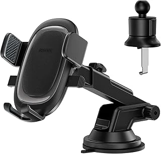 Ultracontrol Serisi Clamp-Type Araç Içi Telefon Tutucu Set Cluster, Siyah ürün görseli 1