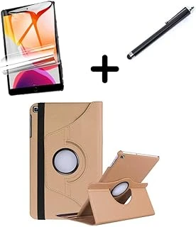 Galaxy Tab S6 Lite 2024 P620 P610 Ile Uyumlu Kılıf Dönen Tablet Kilifi Ekran Koruyucu+Kalem 13-15-17 Gold ürün görseli 1