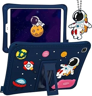 Galaxy Tab A7 Lite T220 Ile Uyumlu Kılıf Çocuklara Özel Karakter Baskılı Standlı Sevimli Astronot T225 T227 Astronot ürün görseli 1