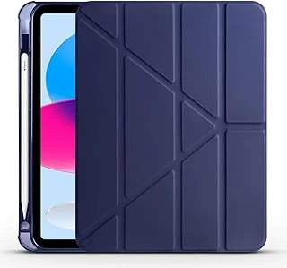 Zore Ile Uyumlu Ipad 11.Nesil 2025 Kılıf Zore Tri Folding Kalem Bölmeli Standlı Kılıf Lacivert ürün görseli 1