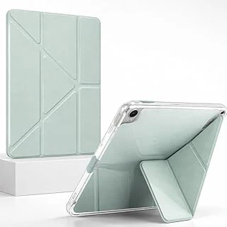Coverzone Galaxy Tab S10 Lite Ile Uyumlu Kılıf Sm-X400 Saydam Arka Kapak Flip Cover Katlanabilir Standlı Darbe Emici Koruyucu Tablet Kılıfı Akıllı Uyku Özellikli Yeşil ürün görseli 1