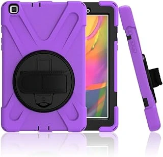 Galaxy Tab A7 Lite T220 T225 T227 Defender Askılı Zırhlı Tank Case Mor ürün görseli 1