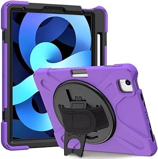 Ipad 11 3. Nesil Ile Uyumlu Kılıf Defender Askılı Zırhlı Tank Case A2377 A2459 A2301 A2460 Mor ürün görseli 1