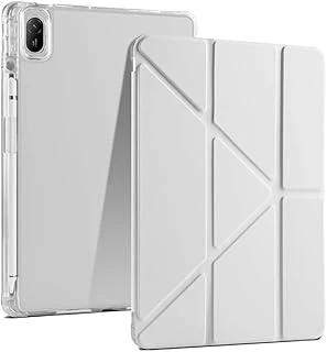 Zore Ile Uyumlu Matepad Se 11 Kılıf Zore Tri Folding Kalem Bölmeli Standlı Kılıf Gri ürün görseli 1