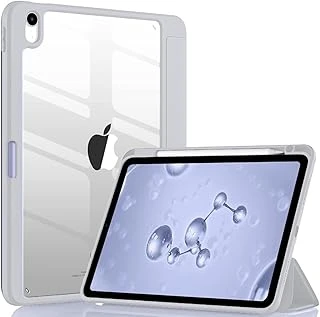 Ipad 7. 8. 9. Nesil 10.2" Ile Uyumlu Kılıf Grafiti Şeffaf Kalem Bölmeli 2019 2020 2021 Gri ürün görseli 1