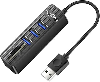 Veggieg Usb 2.0 Sd - Microsd Kart Okuyucu 3 Port Usb Çoklayıcı Hub ürün görseli 1