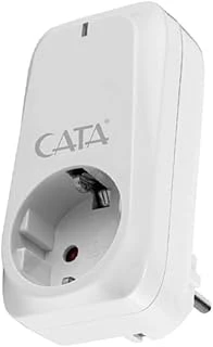 Cata 4000 W Akım Korumalı Çocuk Korumalı Topraklı Priz - 918 Joule - Beyaz - Ct-9186 ürün görseli 1