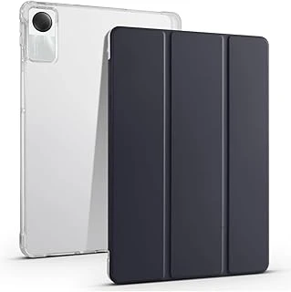 Constrain - Redmi Pad Se 11 Inç Ile Uyumlu Kılıf Standlı Arkası Şeffaf 360 Tam Koruma Kapak - Siyah ürün görseli 1