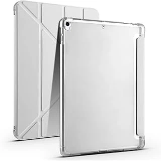 Zore Ile Uyumlu Ipad 10.2 2021 (9.Nesil) Kılıf Tri Folding Kalem Bölmeli Standlı Kılıf Gri ürün görseli 1