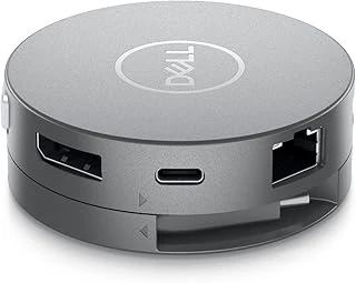 Da310, 7'Si 1 Arada Usb-C Adaptör (4K (3840 X 2160) @ 30Hz, Vga Fhd (1920 X 1080) @ 60 Hz, Hdmi 2.0 Ila 4K@60Hz, Displayport, Rj45, Usb-A 3.1, 3 Yıl Servis) Antrasit ürün görseli 1