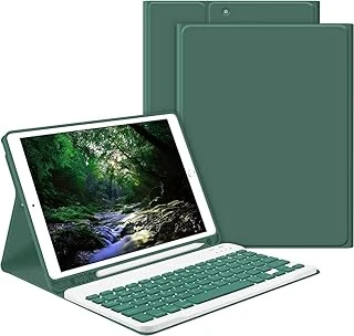 Galaxy Tab A9 X210 Ile Uyumlu Kılıf Kablosuz Klavyeli Case Mobax X113 X115 X117 Koyu Yeşil ürün görseli 1