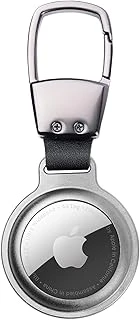 Buff Tagsafe Hooksteel Taşınabilir Anahtarlık Darbeye Dayanıklı Metal Askılı Airtag Kılıf (Gümüş) ürün görseli 1