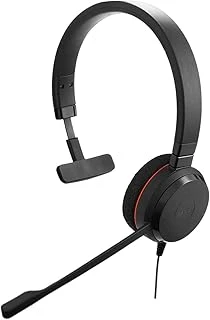 Jabra Evolve 20 Uc Mono Headset – Unified Communications Headphones For Voip Softphone With Pasif Noise Cancellation – Usb-Cable With Controller – Black ürün görseli 1