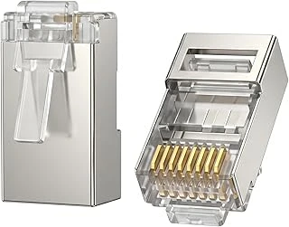 Veggieg Cat5E Metal Rj45 Ethernet Konnektörü Altın Kaplama 102 Adet ürün görseli 1